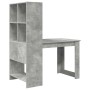 Escritorio Gris Concreto 122 x 67 x 145 cm Madera de ingeniería en Oficina | Comprar online en Foru.es
