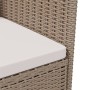 Set de comedor de jardín 3 pzas y cojines ratán sintético beige en Conjuntos de jardín | Comprar online en Foru.es