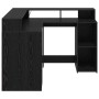 Escritorio Roble Negro 130 x 130 x 91 cm Madera de ingeniería en Oficina | Comprar online en Foru.es