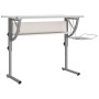 Mesa de dibujo madera y acero blanco y gris 110x53x(58-87) cm en Oficina | Comprar online en Foru.es