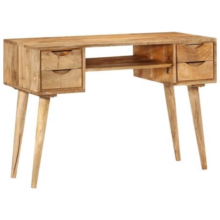 Escritorio con cajones madera maciza de mango 110x47x76 cm en Oficina | Comprar online en Foru.es