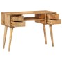 Escritorio con cajones madera maciza de mango 110x47x76 cm en Oficina | Comprar online en Foru.es