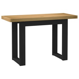 Escritorio NOAIN patas en U madera maciza pino 120x50x75 cm en Oficina | Comprar online en Foru.es