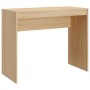 Escritorio de madera contrachapada color roble 90x40x72 cm en Oficina | Comprar online en Foru.es