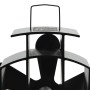 Ventilador de estufa accionado por calor 5 aspas negro de vidaXL, Ventiladores para chimeneas de leña - Ref: Foro24-51238, Pr...