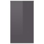Escritorio de madera contrachapada gris brillante 90x40x72cm en Oficina | Comprar online en Foru.es