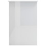 Escritorio de aglomerado blanco brillante 100x50x76 cm en Oficina | Comprar online en Foru.es
