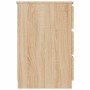Escritorio madera contrachapada color roble Sonoma 140x50x77 cm en Oficina | Comprar online en Foru.es