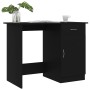 Escritorio de madera contrachapada negro 100x50x76 cm en Oficina | Comprar online en Foru.es