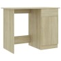Escritorio madera contrachapada color roble Sonoma 100x50x76 cm en Oficina | Comprar online en Foru.es