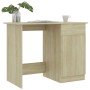 Escritorio madera contrachapada color roble Sonoma 100x50x76 cm en Oficina | Comprar online en Foru.es