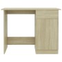 Escritorio madera contrachapada color roble Sonoma 100x50x76 cm en Oficina | Comprar online en Foru.es
