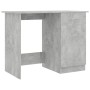 Escritorio de madera contrachapada gris hormigón 100x50x76 cm en Oficina | Comprar online en Foru.es