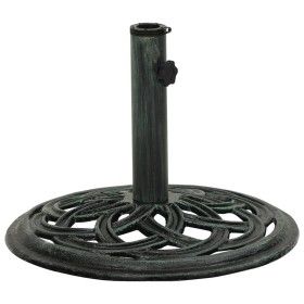 Base de sombrilla de hierro fundido verde 44x44x31 cm de vidaXL, Bases para sombrillas - Ref: Foro24-317756, Precio: 60,35 €,...