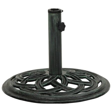 Base de sombrilla de hierro fundido verde 44x44x31 cm de vidaXL, Bases para sombrillas - Ref: Foro24-317756, Precio: 60,35 €,...