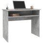 Escritorio de madera contrachapada gris hormigón 90x50x74 cm en Oficina | Comprar online en Foru.es