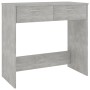 Escritorio de madera contrachapada gris hormigón 80x40x75 cm en Oficina | Comprar online en Foru.es