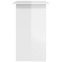 Escritorio de madera contrachapada blanco brillo 80x45x74 cm en Oficina | Comprar online en Foru.es