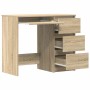 Escritorio madera contrachapada color roble Sonoma 90x45x76 cm en Oficina | Comprar online en Foru.es