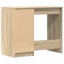 Escritorio madera contrachapada color roble Sonoma 90x45x76 cm en Oficina | Comprar online en Foru.es