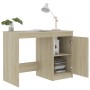 Escritorio madera contrachapada color roble Sonoma 100x50x76 cm en Oficina | Comprar online en Foru.es