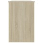 Escritorio madera contrachapada color roble Sonoma 100x50x76 cm en Oficina | Comprar online en Foru.es