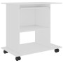 Mesa de ordenador madera contrachapada blanco 80x50x75 cm en Oficina | Comprar online en Foru.es