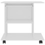 Mesa de ordenador madera contrachapada blanco 80x50x75 cm en Oficina | Comprar online en Foru.es