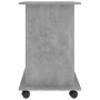 Mesa de ordenador madera contrachapada gris hormigón 80x50x75cm en Oficina | Comprar online en Foru.es