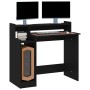 Escritorio con luz LED madera contrachapada negro 97x45x90 cm en Oficina | Comprar online en Foru.es