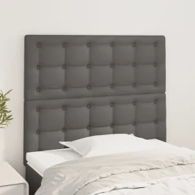 Kopfteile 2 Einheiten aus grauem Kunstleder 80x5x78/88 cm von vidaXL, Kopf- und Fußteile - Ref: Foro24-3116408, Preis: 60,08 ...