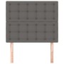 Cabeceros 2 unidades de cuero sintético gris 80x5x78/88 cm de vidaXL, Cabeceros y pies de cama - Ref: Foro24-3116408, Precio:...