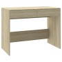 Escritorio de madera contrachapada roble Sonoma 101x50x76,5 cm en Oficina | Comprar online en Foru.es
