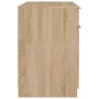 Escritorio madera contrachapada color roble Sonoma 100x50x75 cm en Oficina | Comprar online en Foru.es