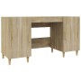 Escritorio madera contrachapada roble Sonoma 140x50x75 cm en Oficina | Comprar online en Foru.es