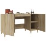 Escritorio madera contrachapada roble Sonoma 140x50x75 cm en Oficina | Comprar online en Foru.es