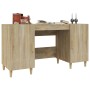 Escritorio madera contrachapada roble Sonoma 140x50x75 cm en Oficina | Comprar online en Foru.es