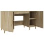 Escritorio madera contrachapada roble Sonoma 140x50x75 cm en Oficina | Comprar online en Foru.es