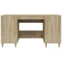 Escritorio madera contrachapada roble Sonoma 140x50x75 cm en Oficina | Comprar online en Foru.es