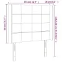 Cabecero con LED de tela color crema 83x16x118/128 cm de vidaXL, Cabeceros y pies de cama - Ref: Foro24-3124027, Precio: 81,0...