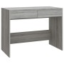 Escritorio de madera de ingeniería gris Sonoma 101x50x76,5 cm en Oficina | Comprar online en Foru.es