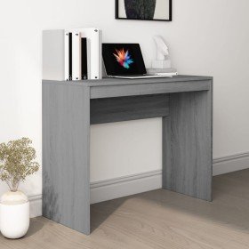 Escritorio de madera contrachapada gris Sonoma 90x40x72 cm en Oficina | Comprar online en Foru.es