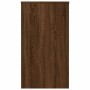 Escritorio de madera contrachapada marrón roble 90x40x72 cm en Oficina | Comprar online en Foru.es