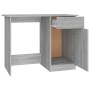 Escritorio de madera contrachapada gris Sonoma 100x50x76 cm en Oficina | Comprar online en Foru.es
