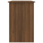 Escritorio de madera contrachapada marrón roble 100x50x76 cm en Oficina | Comprar online en Foru.es
