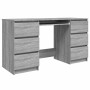 Escritorio de madera contrachapada gris Sonoma 140x50x77 cm en Oficina | Comprar online en Foru.es