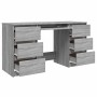 Escritorio de madera contrachapada gris Sonoma 140x50x77 cm en Oficina | Comprar online en Foru.es