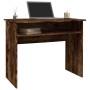 Escritorio madera contrachapada color roble ahumado 90x50x74 cm en Oficina | Comprar online en Foru.es