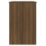 Escritorio de madera contrachapada marrón roble 100x50x76 cm en Oficina | Comprar online en Foru.es