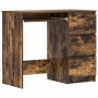 Escritorio de madera contrachapada roble ahumado 90x45x76 cm en Oficina | Comprar online en Foru.es
